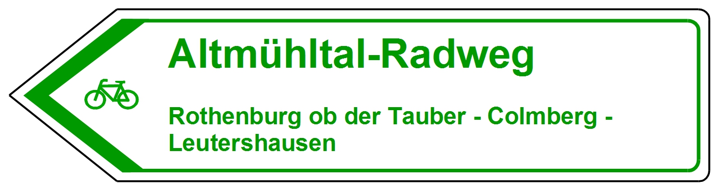 Altmühltal-Radweg, Rothenburg ob der Tauber, Colmberg, Leutershausen