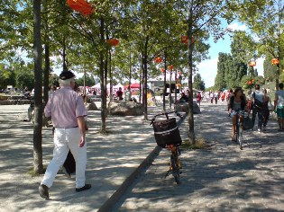 Unterwegs auf dem Radweg Berlin - Usedom: Im Mauerpark
