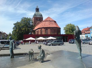 Marienkirche in Ribnitz-Damgarten am Ostsee-Radweg