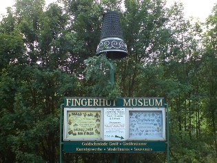 Unterwegs auf dem Radweg Liebliches Taubertal: Fingerhutmuseum bei Creglingen